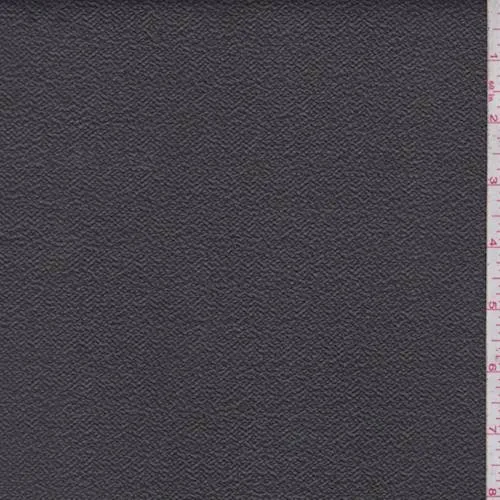 1 1/2 YD PC-Dark Smoke Crepe Faux Leather Fabric