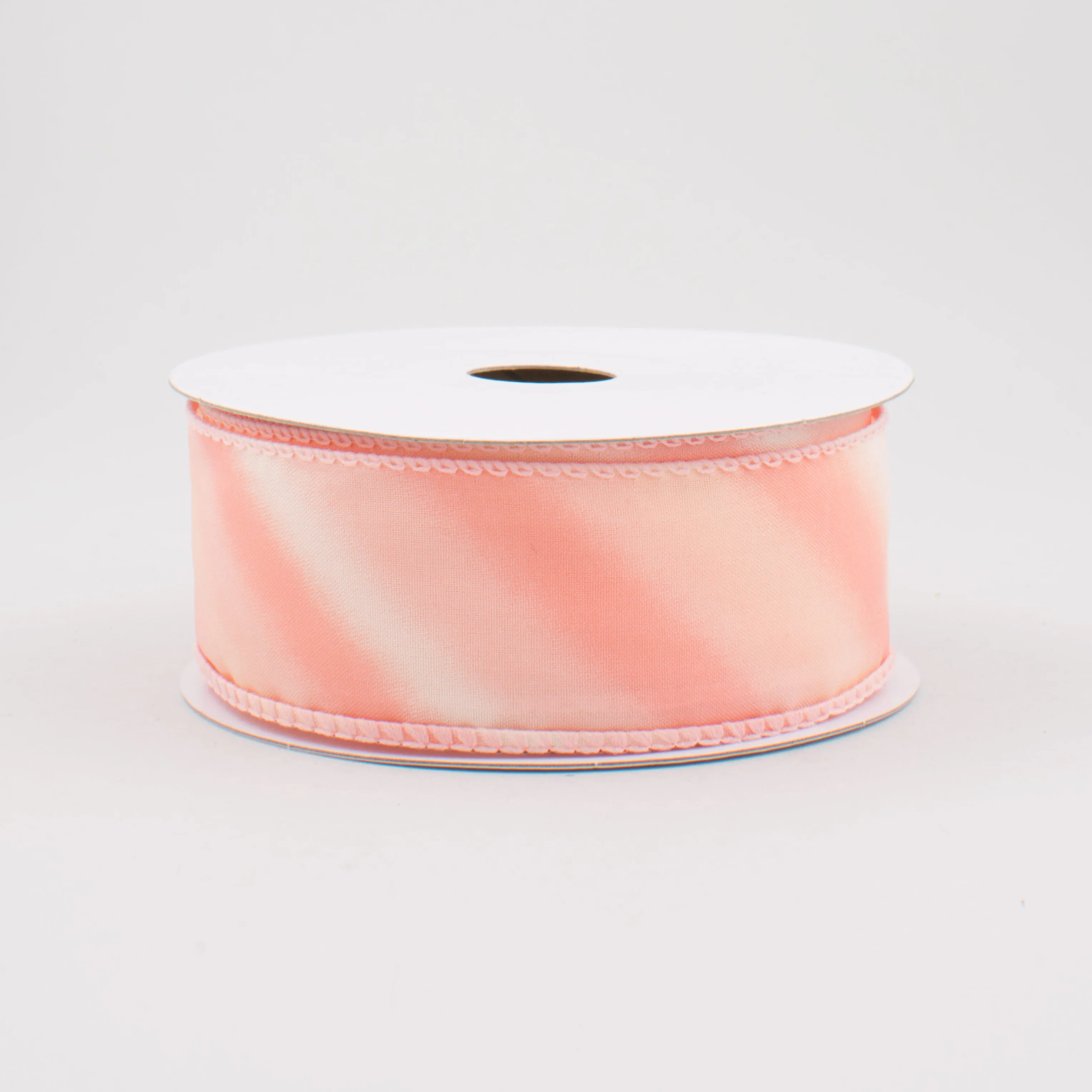 1.5" Diagonal Ombre Satin Ribbon: Blush Pink (10 Yards)