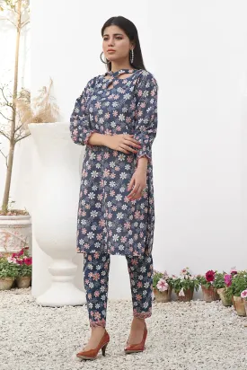 2PC Unstitched Printed Lawn Shirt and Trouser KST-2491