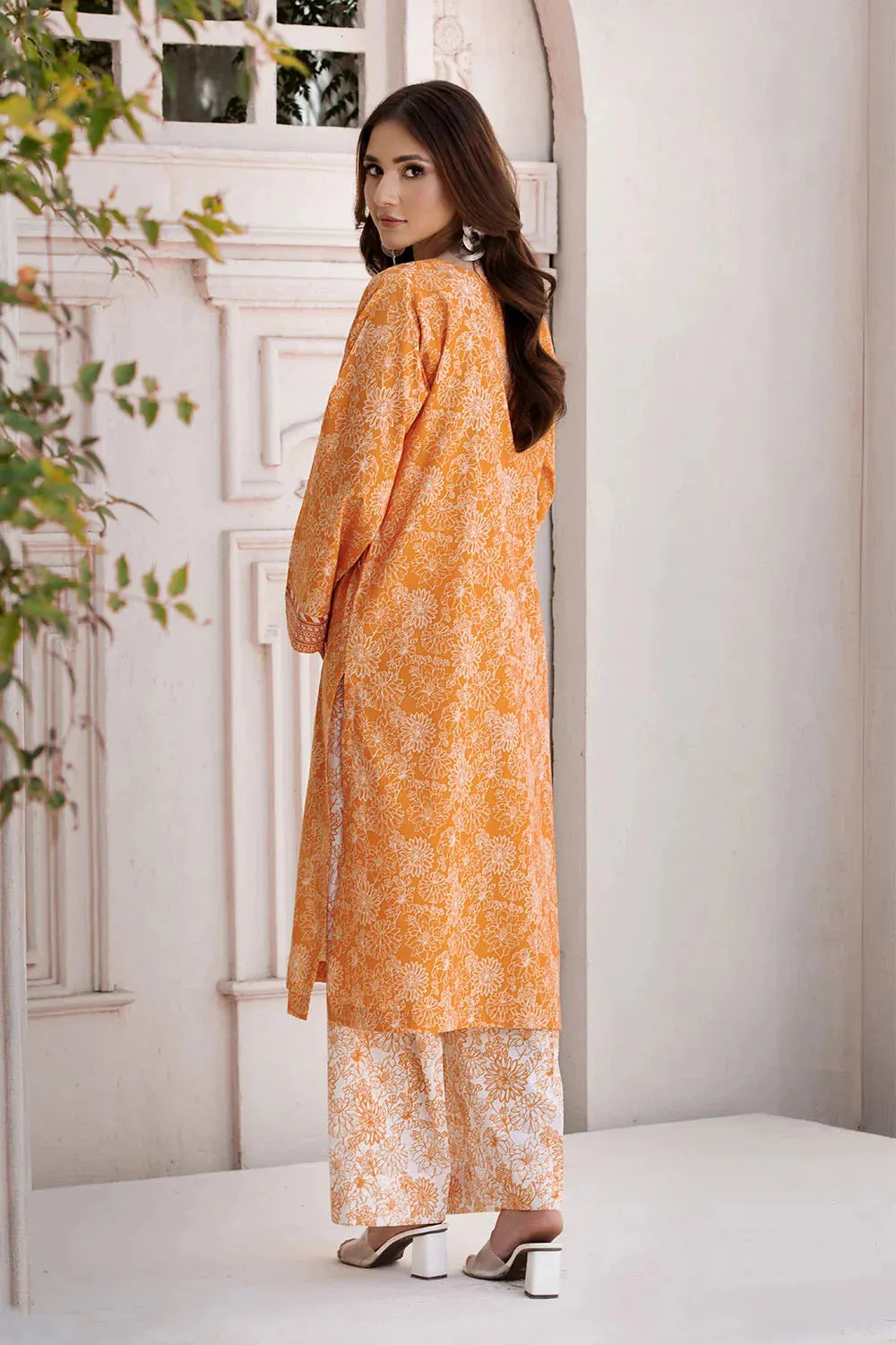 2PC Unstitched Printed Lawn Shirt and Trouser KST-2651