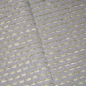 3 1/4 YD PC - Gray/Green/Teal Chenille Dot/Rib Woven Home Decorating Fabric