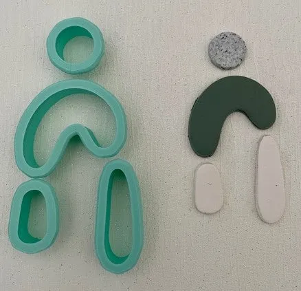 3D Printed Polymer Clay Cutter - Mix and Match #3 5PC Set