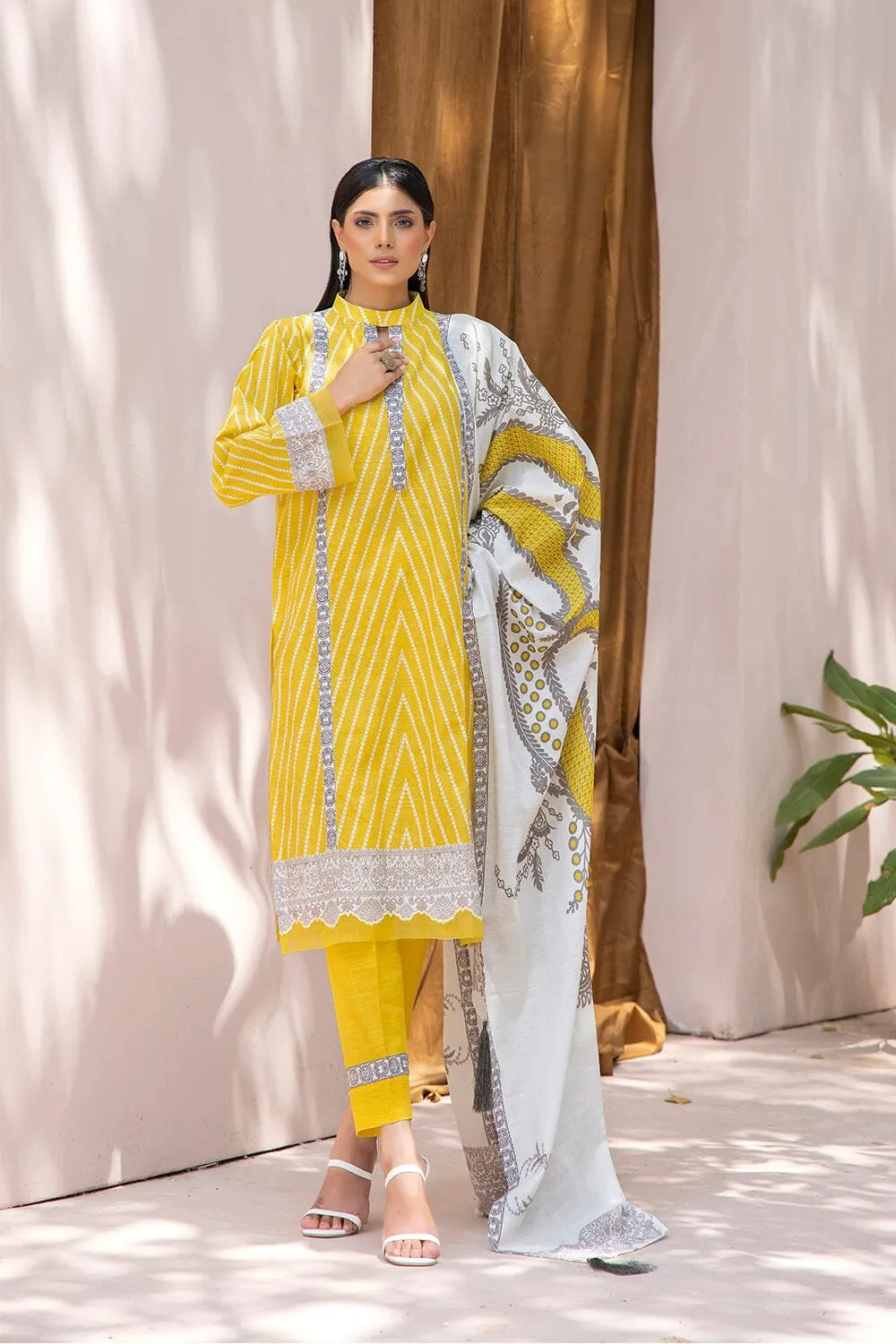 3PC Unstitched Khaddar Suit KKH-2207