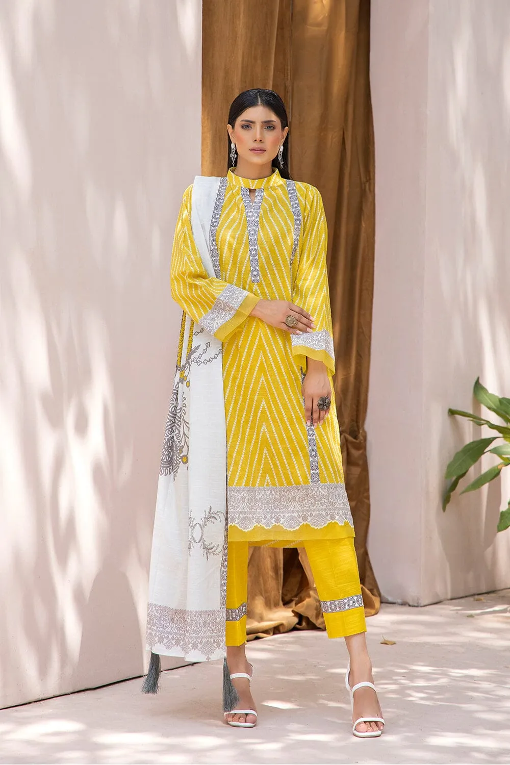 3PC Unstitched Khaddar Suit KKH-2207