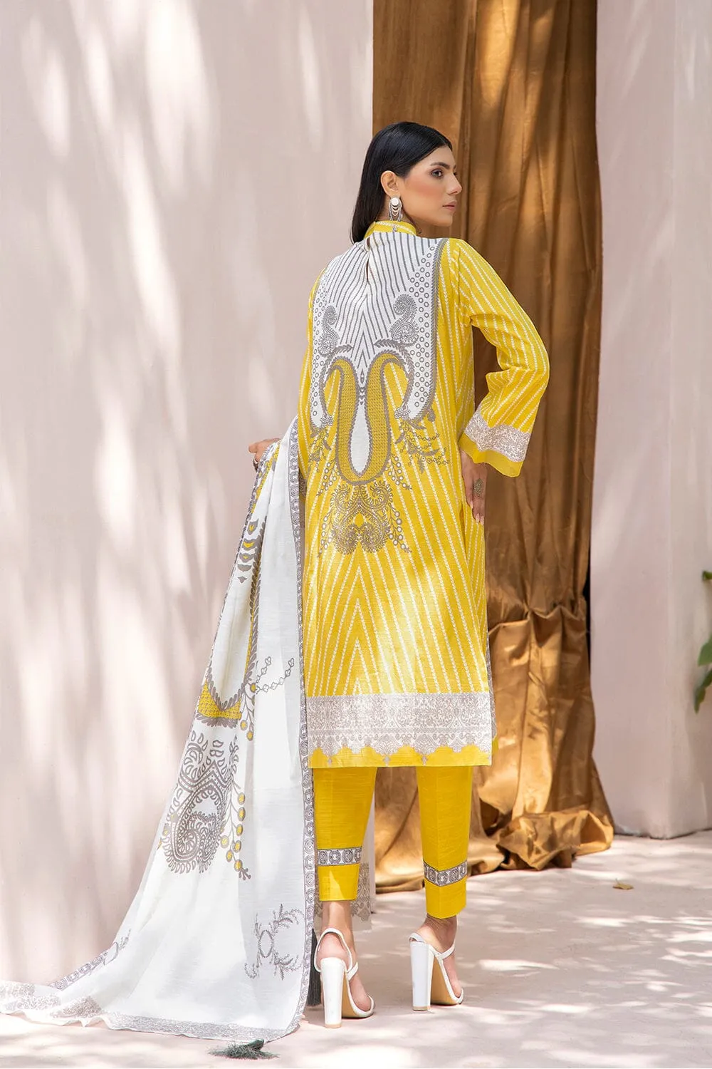 3PC Unstitched Khaddar Suit KKH-2207