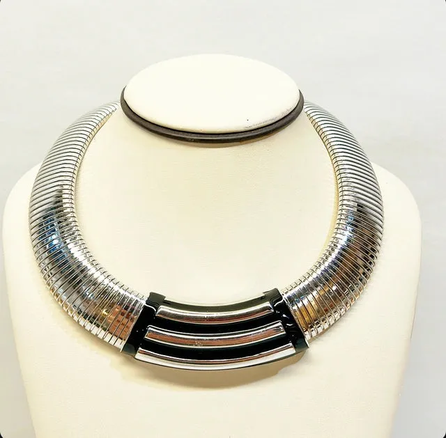 80s vintage signed Monet statement collar style necklace