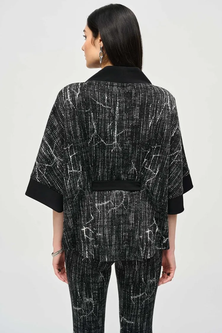 Abstract Print Poncho