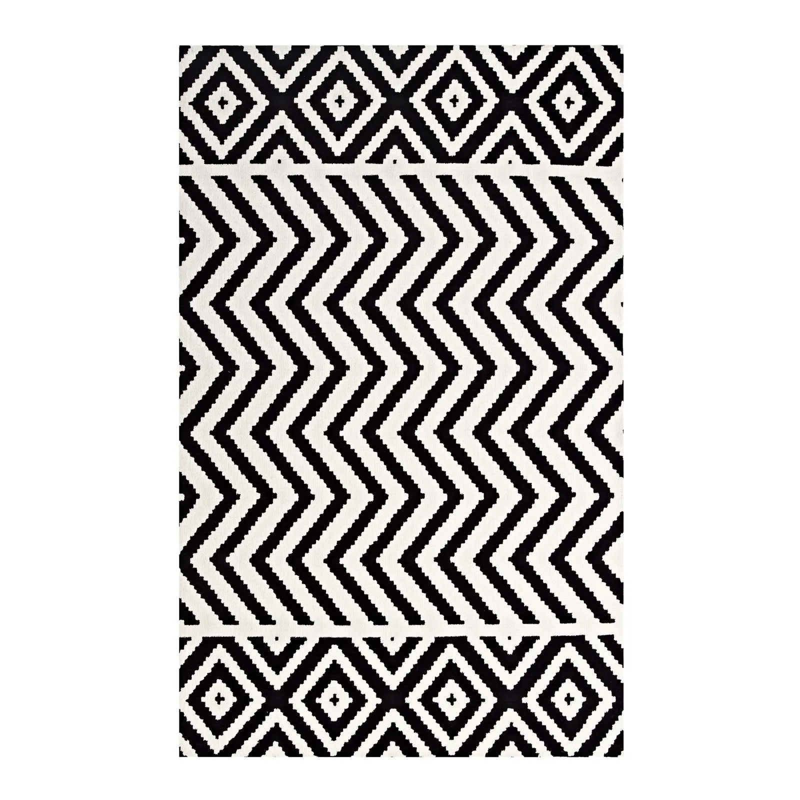 Ailani Geometric Chevron / Diamond Area Rug by Modway