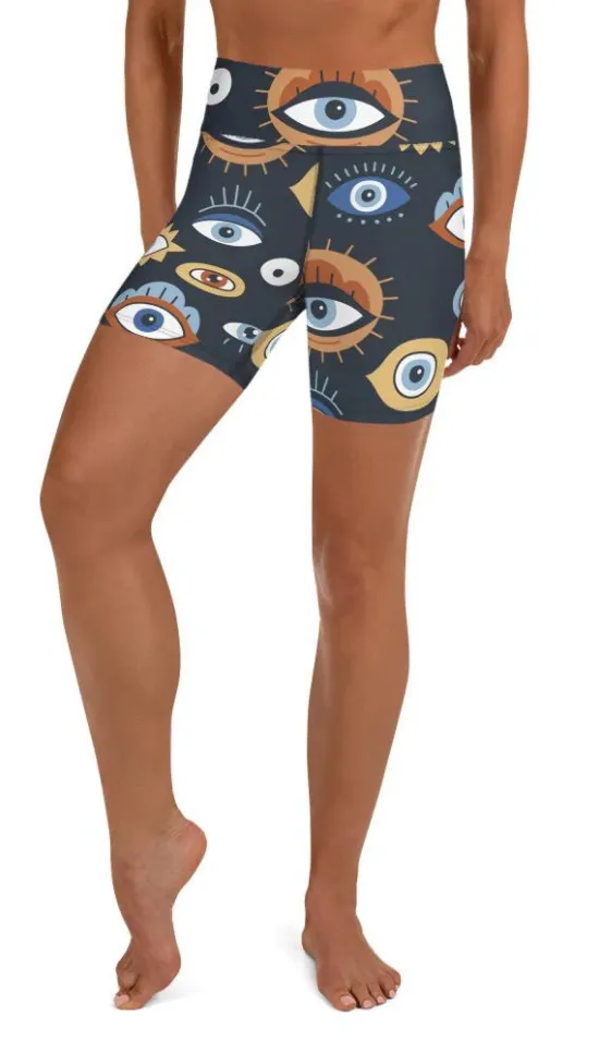 All Eyes On Me Yoga Shorts