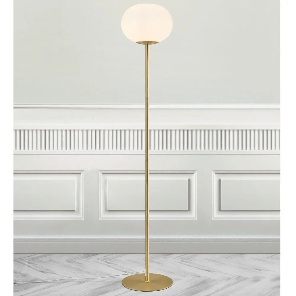 Alton Globe Floor Lamp - Brass - Nordlux