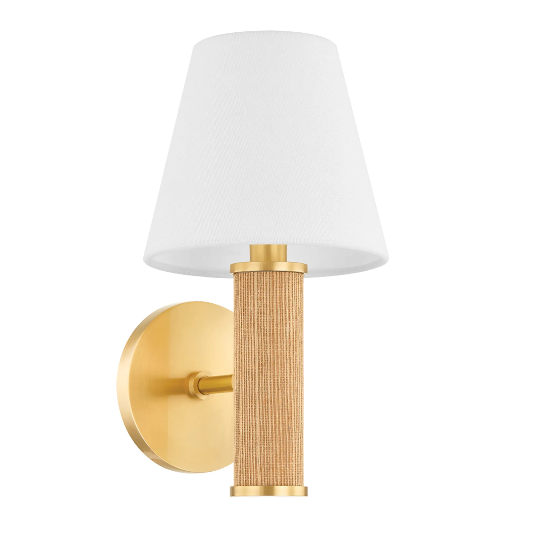 Amabella Grasscloth Wrapped Wall Sconce