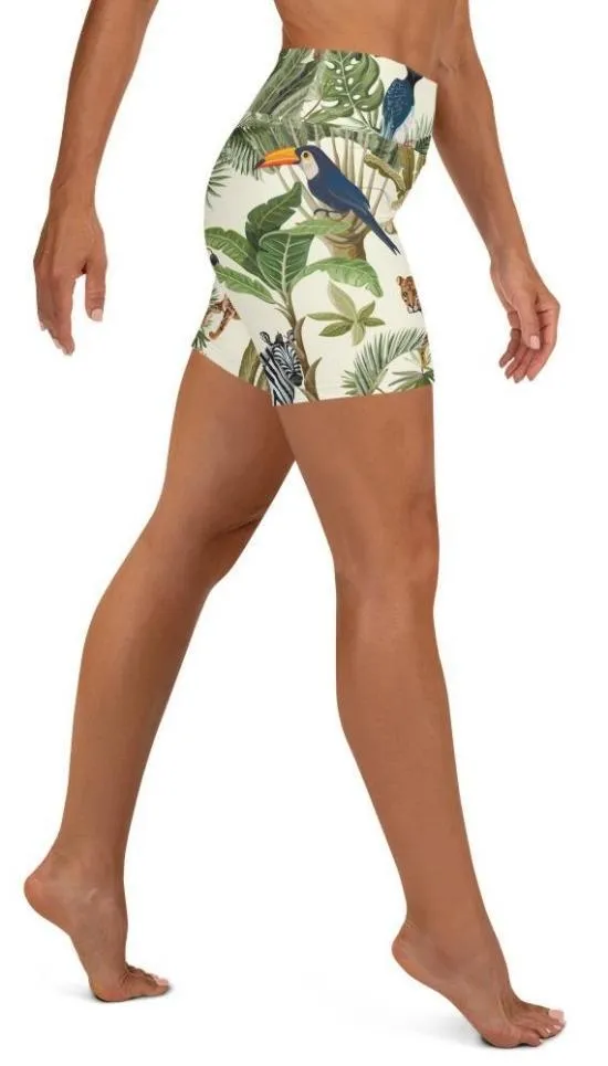 Animal Kingdom Yoga Shorts