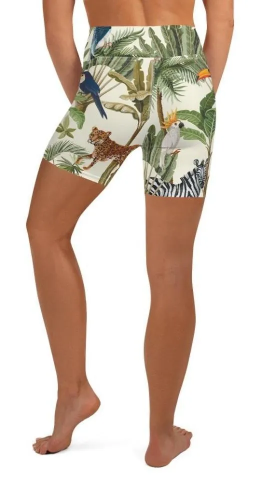 Animal Kingdom Yoga Shorts