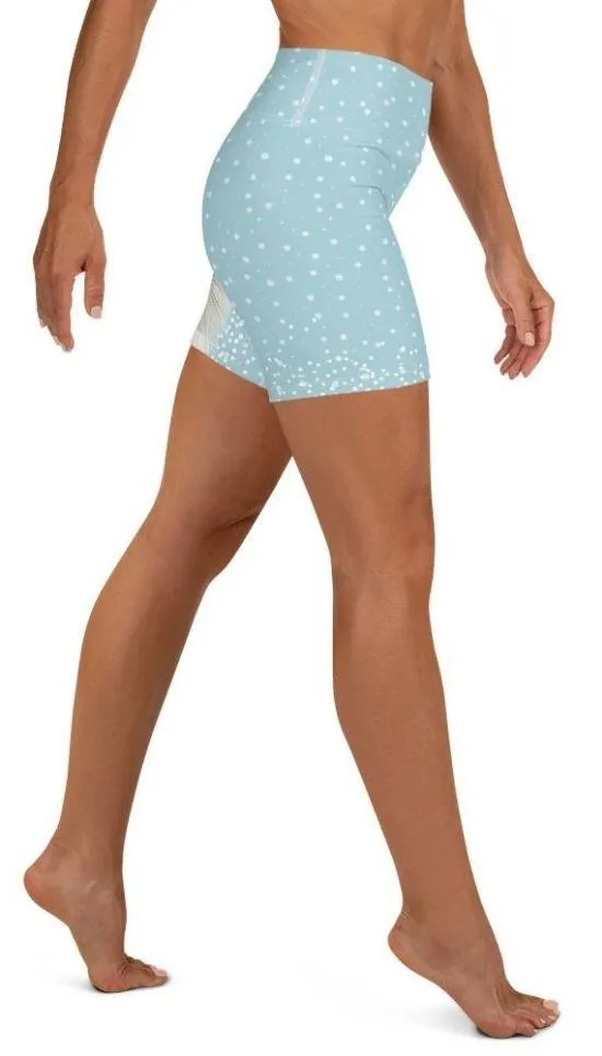 Arctic Fox Dog Yoga Shorts