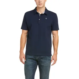 Ariat Mens Medal Polo Navy