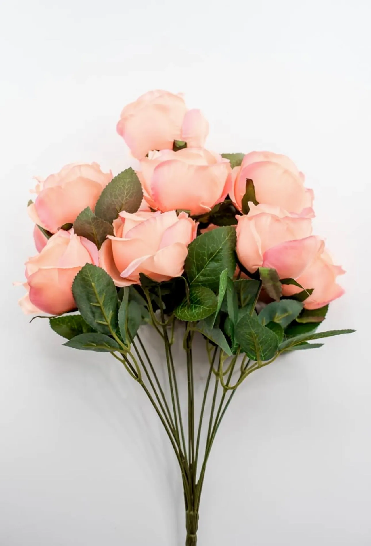 Artificial Roses - peach and pink