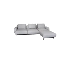 Aura 3-seater sofa, w/low armrest & chaise lounge, left (2.2)