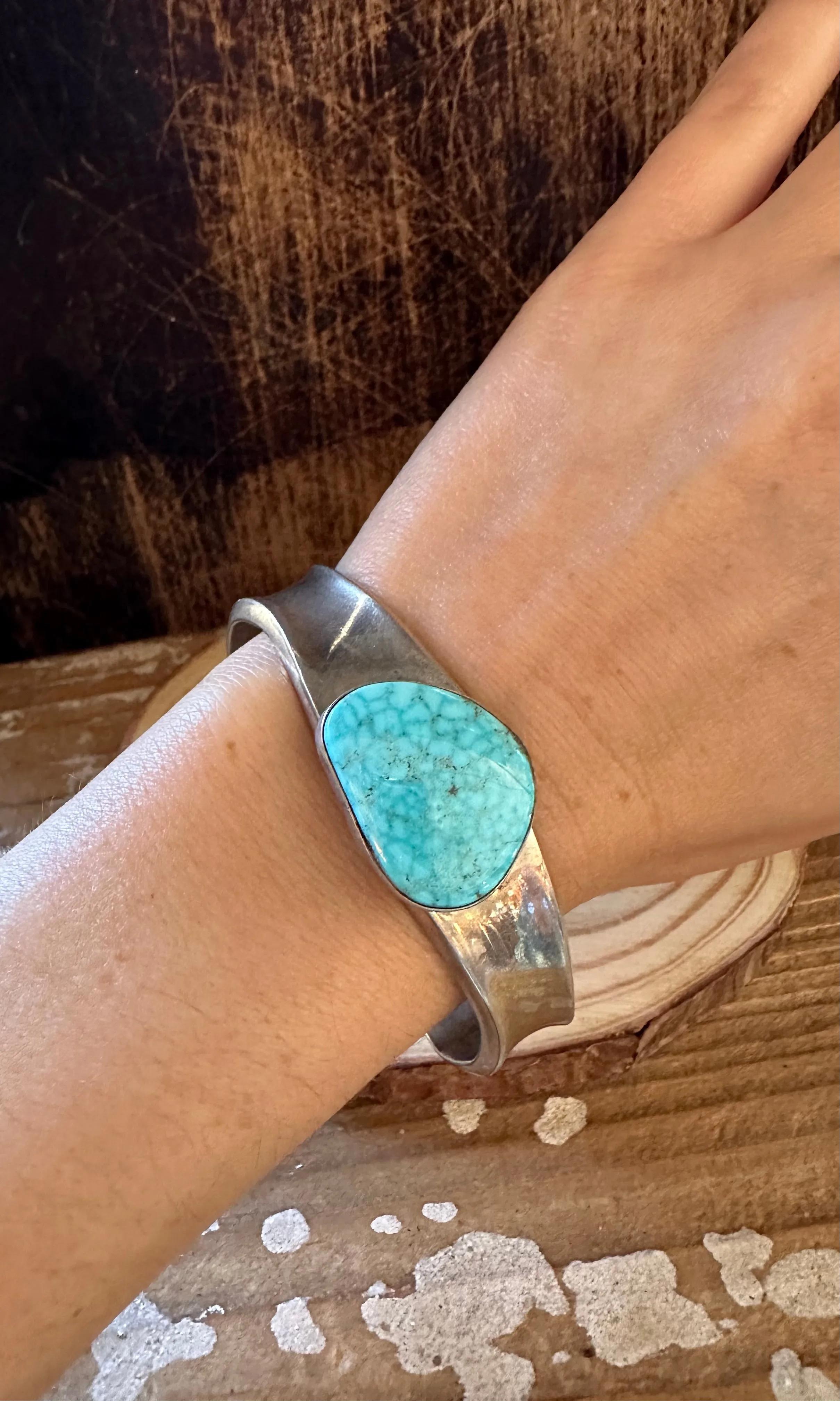 B HALLMARK Vintage Turquoise Cuff 28g