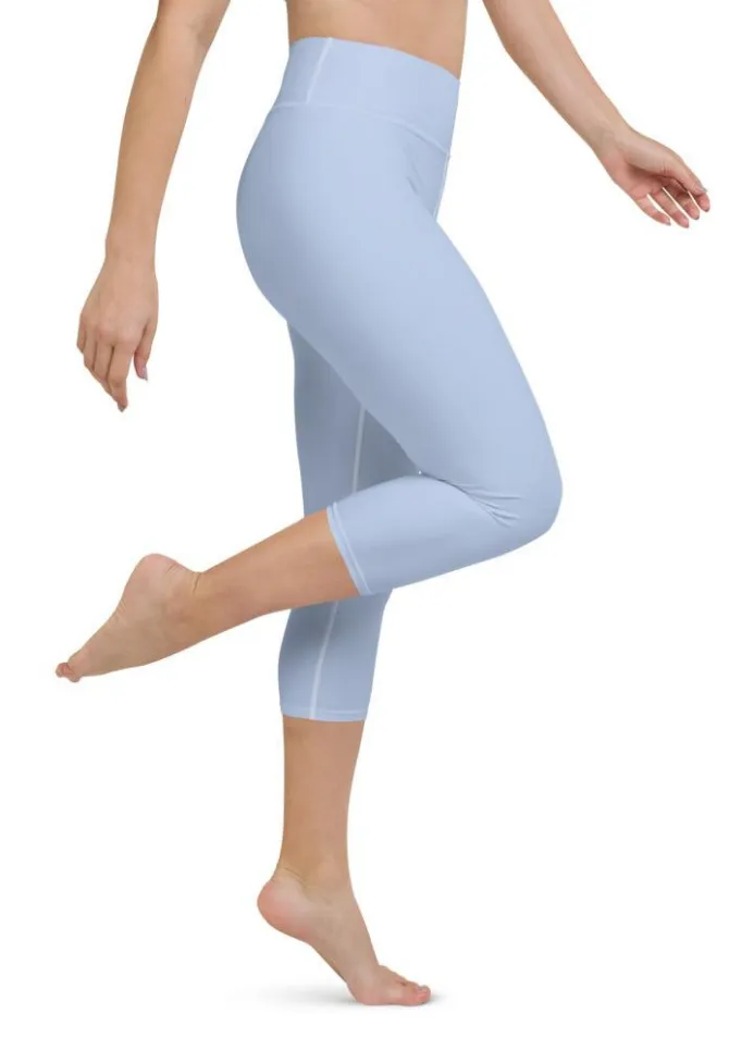 Baby Blue Yoga Capris