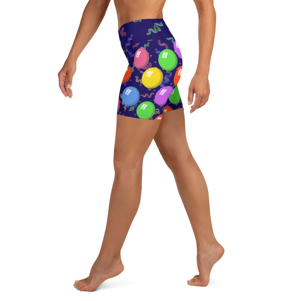 Balloons Yoga Shorts