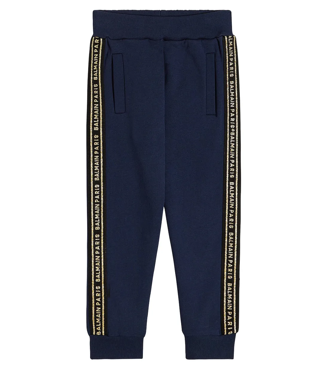 Balmain Cotton Logo Sweatpants, Blue