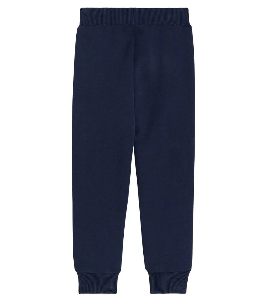 Balmain Cotton Logo Sweatpants, Blue