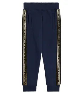 Balmain Cotton Logo Sweatpants, Blue