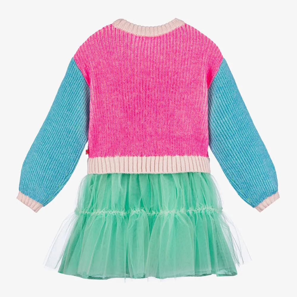 Billieblush Girls Pink Knitted Tutu Dress