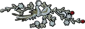 Bird on Branch Embroidery Patch