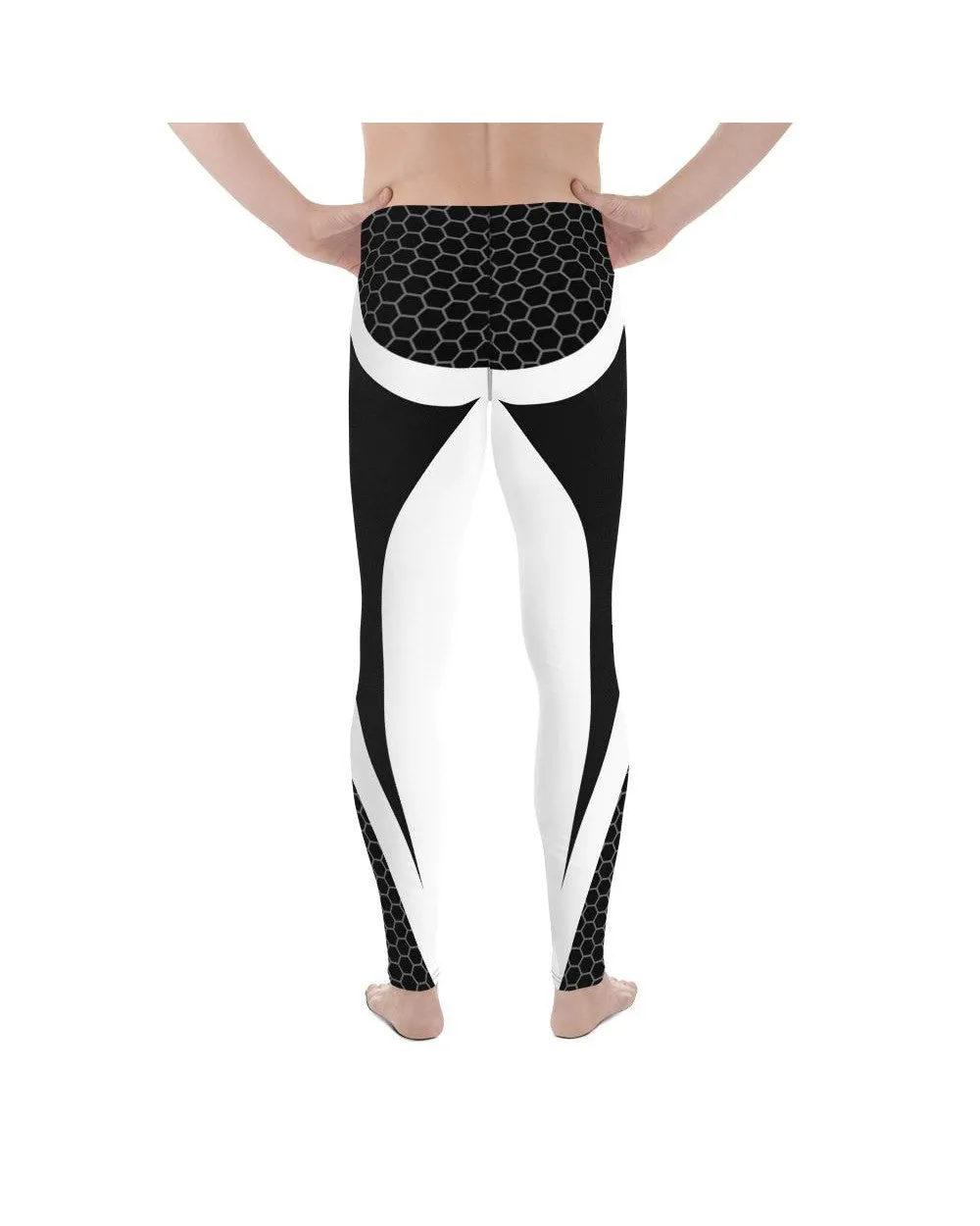 Black & White Honeycomb Carbon Meggings