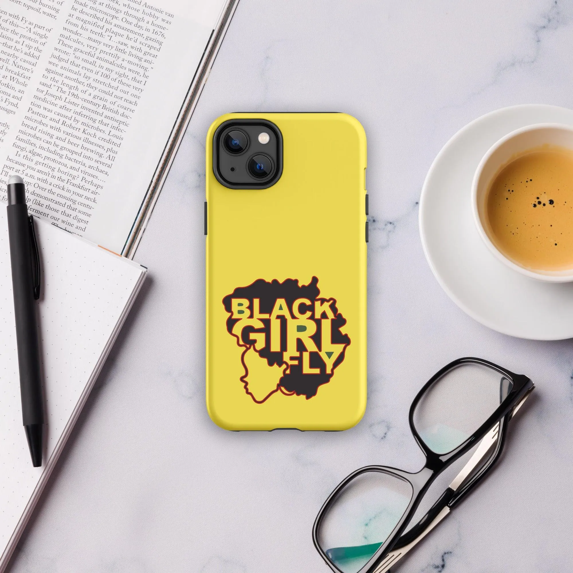 Black Girl Fly Canary Gold Tough Case for iPhone®