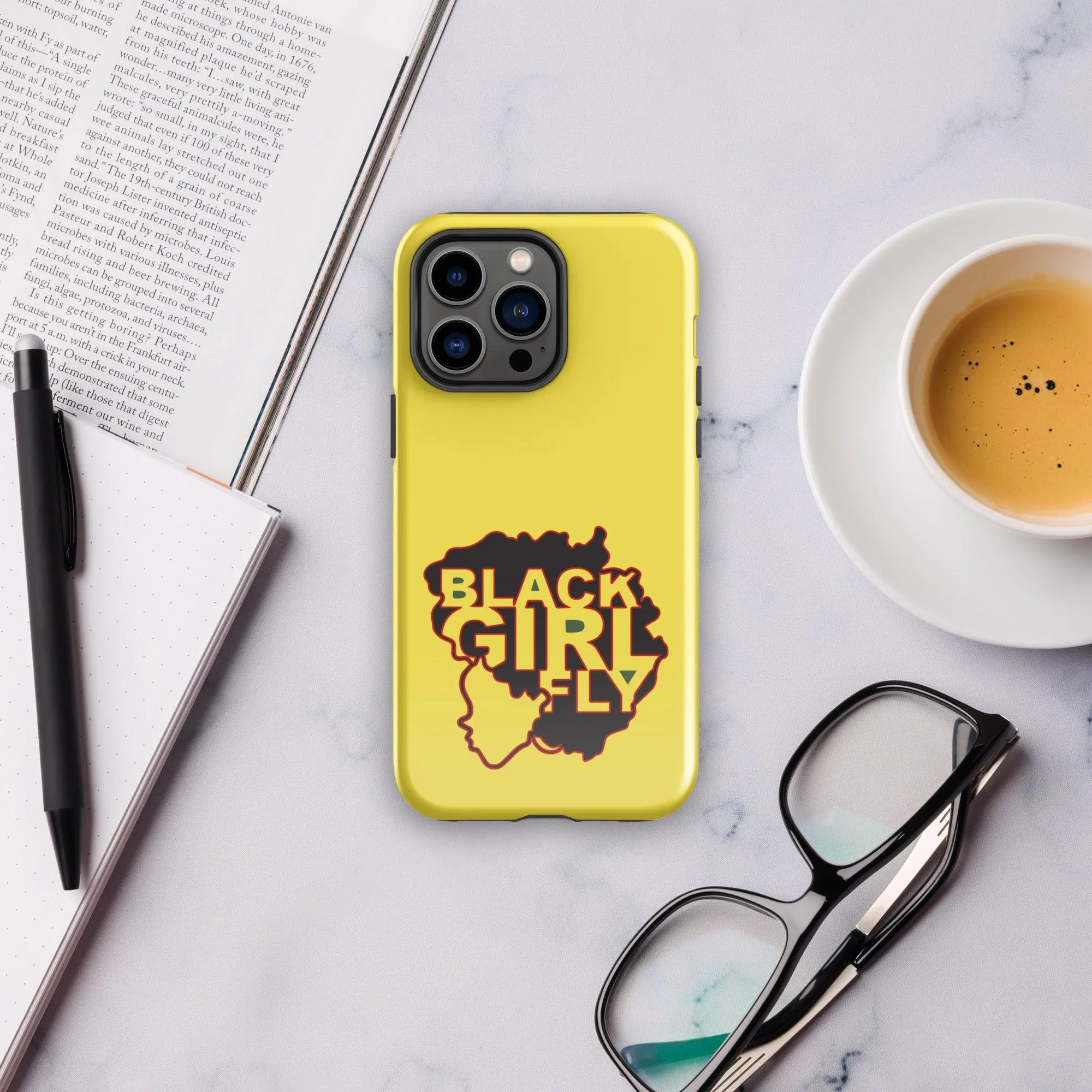 Black Girl Fly Canary Gold Tough Case for iPhone®