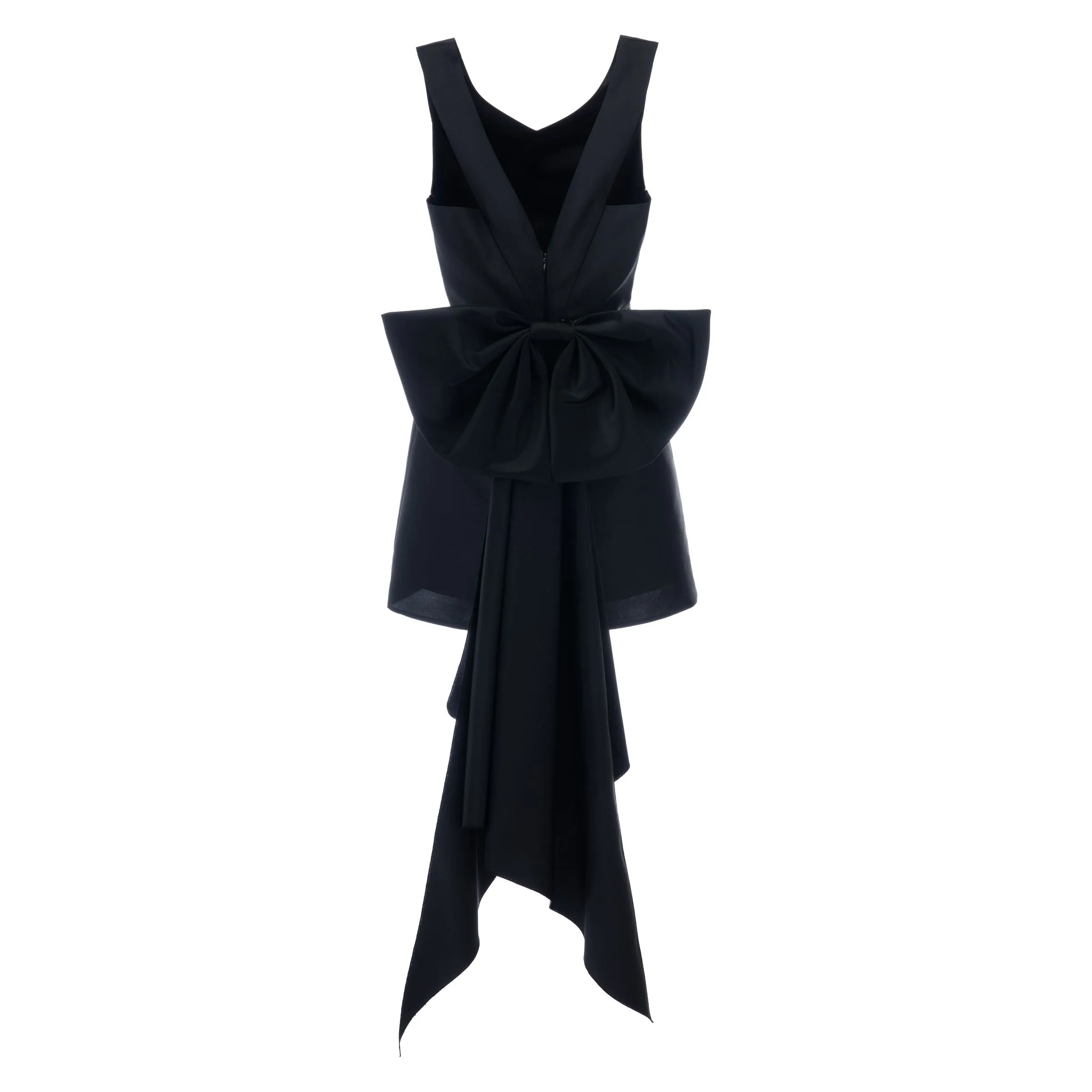 Black Isabel Back Bow Dress