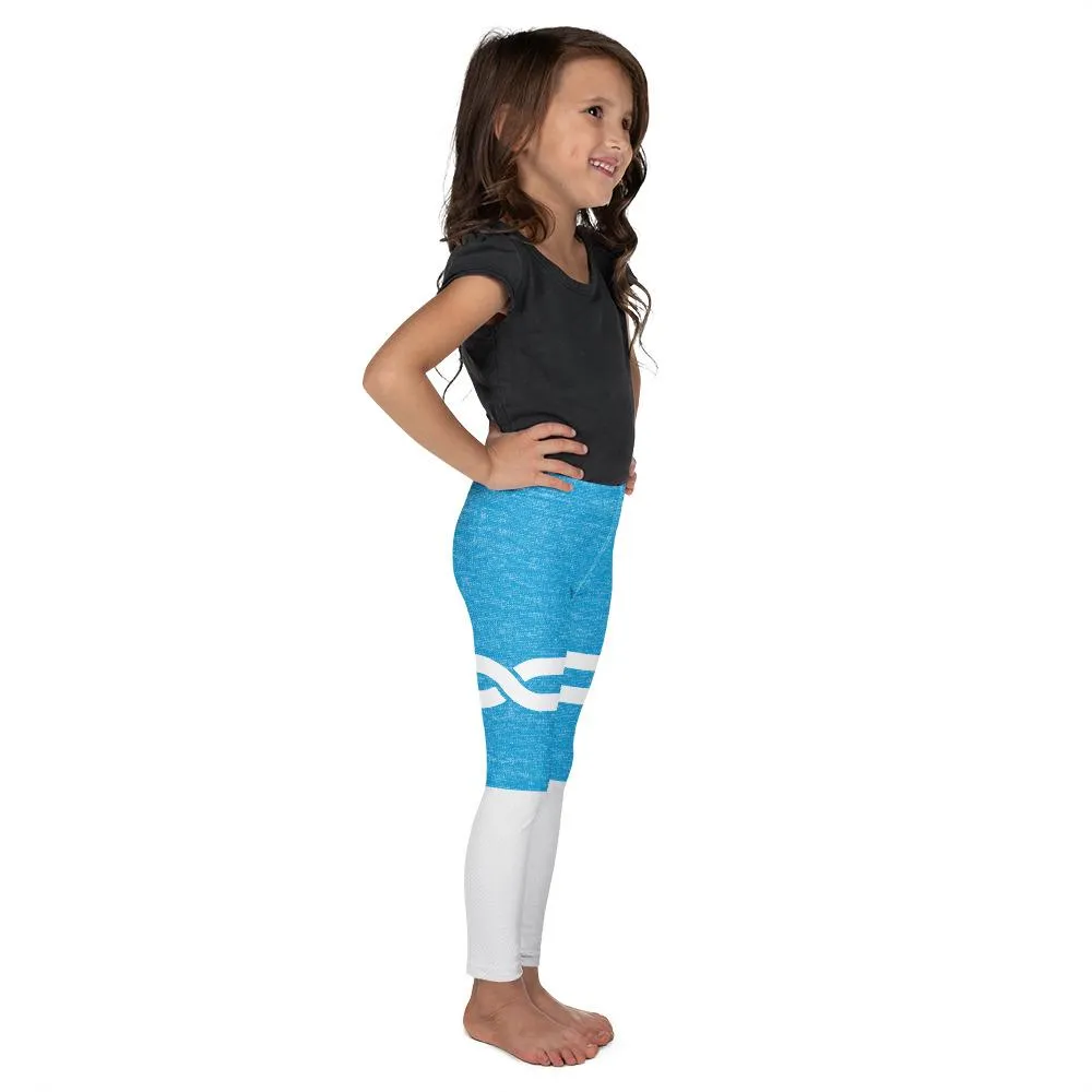 Blue and White Infinity Kid's Leggings