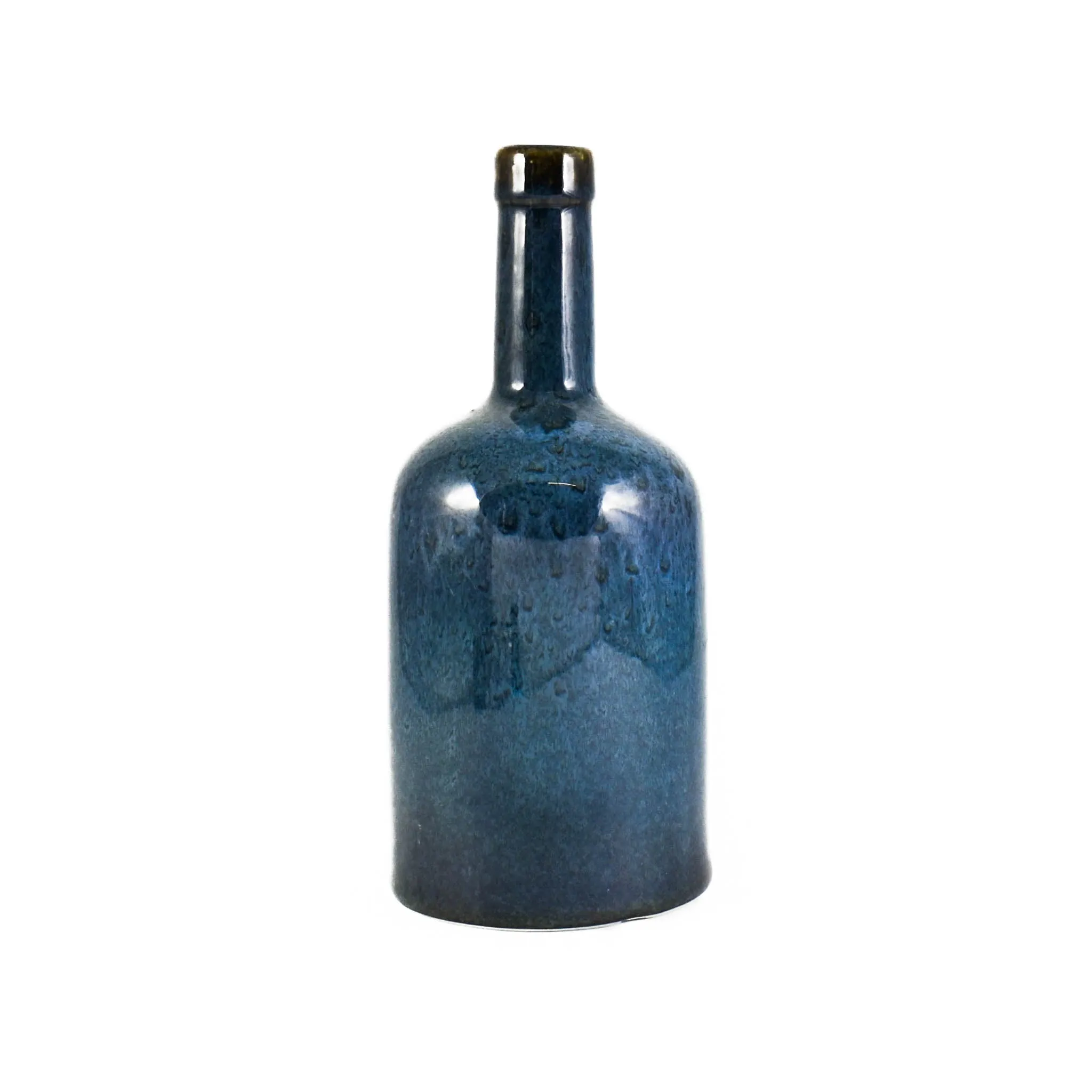 Blue Glaze Oil Bottle with Pourer, 600ml