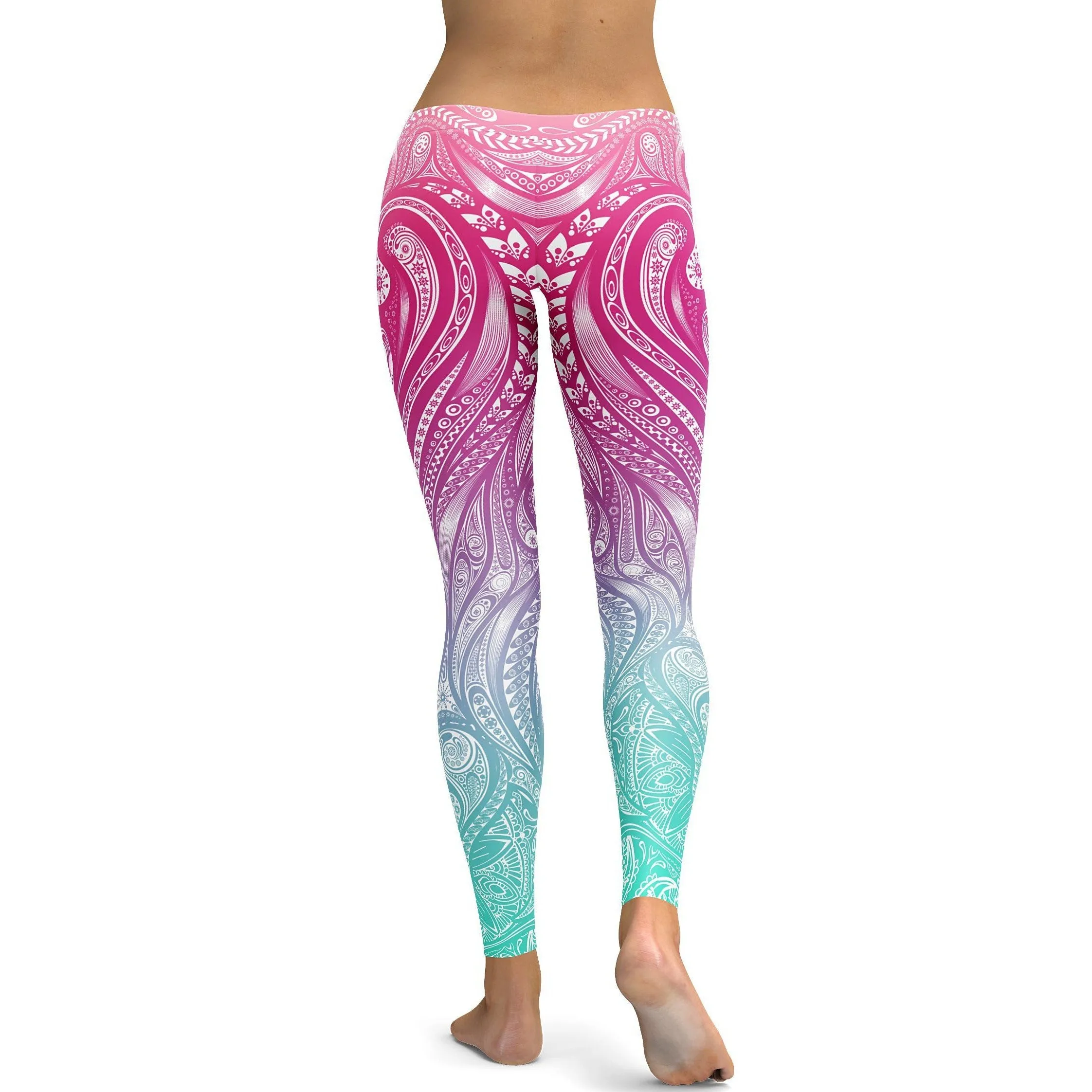 Bright Ornament Pattern Leggings