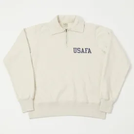 Buzz Rickson's U.S. Air Force Academy Half Zip Sweatshirt - Oatmeal