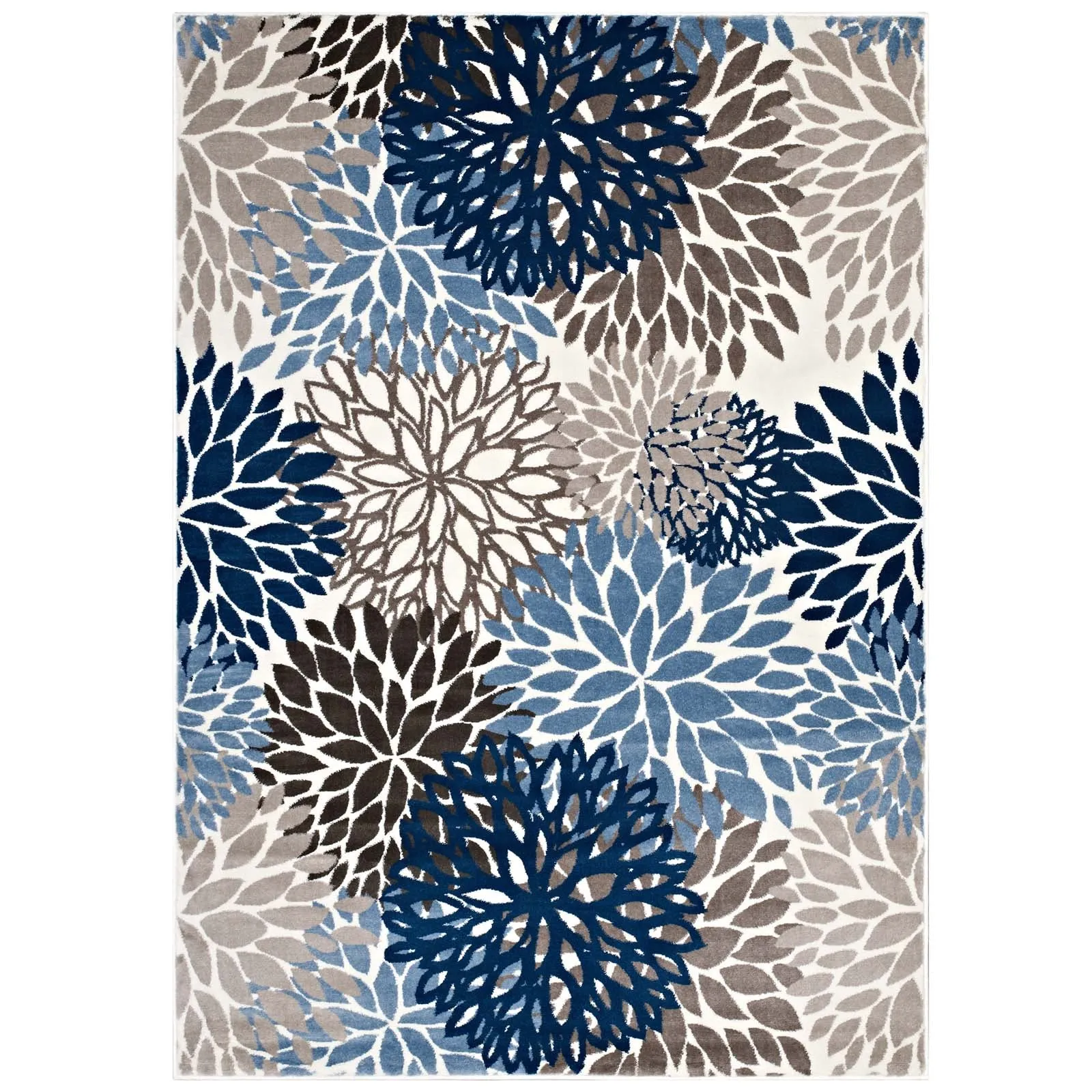 Calithea Vintage Classic Abstract Floral Area Rug by Modway