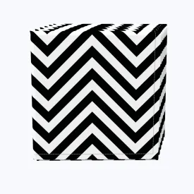 Chevron, Black Napkins