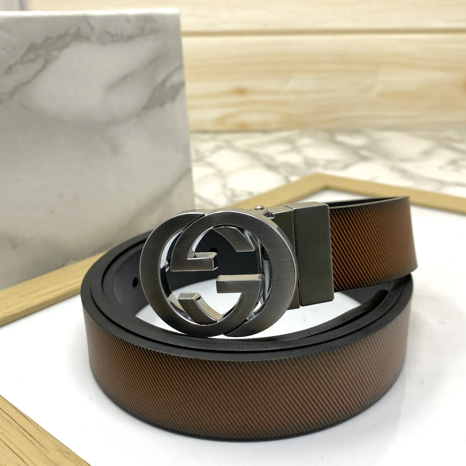 Classic Design Reversible Strap Belt For Men-JonasParamount