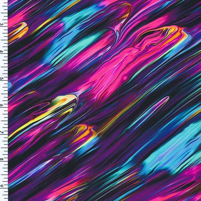 Colorful Dance Nylon Spandex Swimsuit Fabric