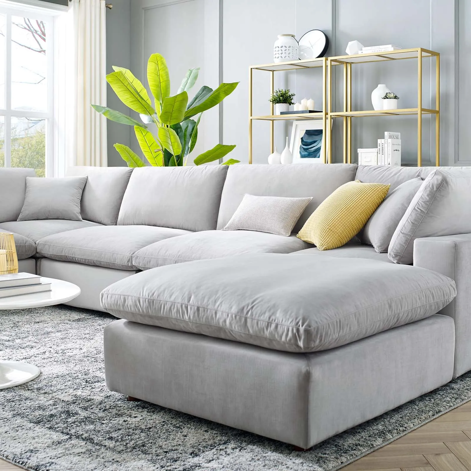 Commix U Shaped Reclining Sectional by Modway