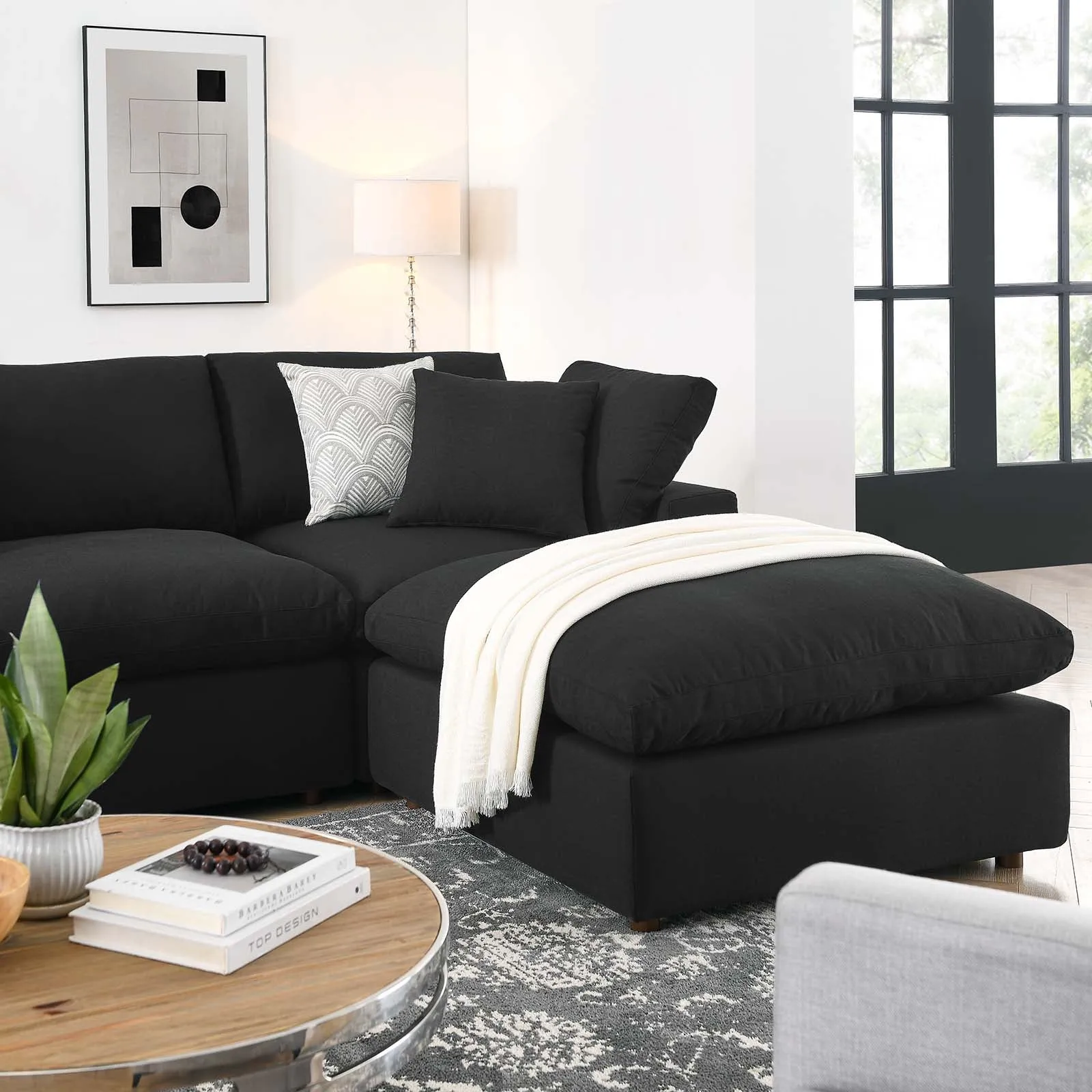 Commix U Shaped Reclining Sectional by Modway