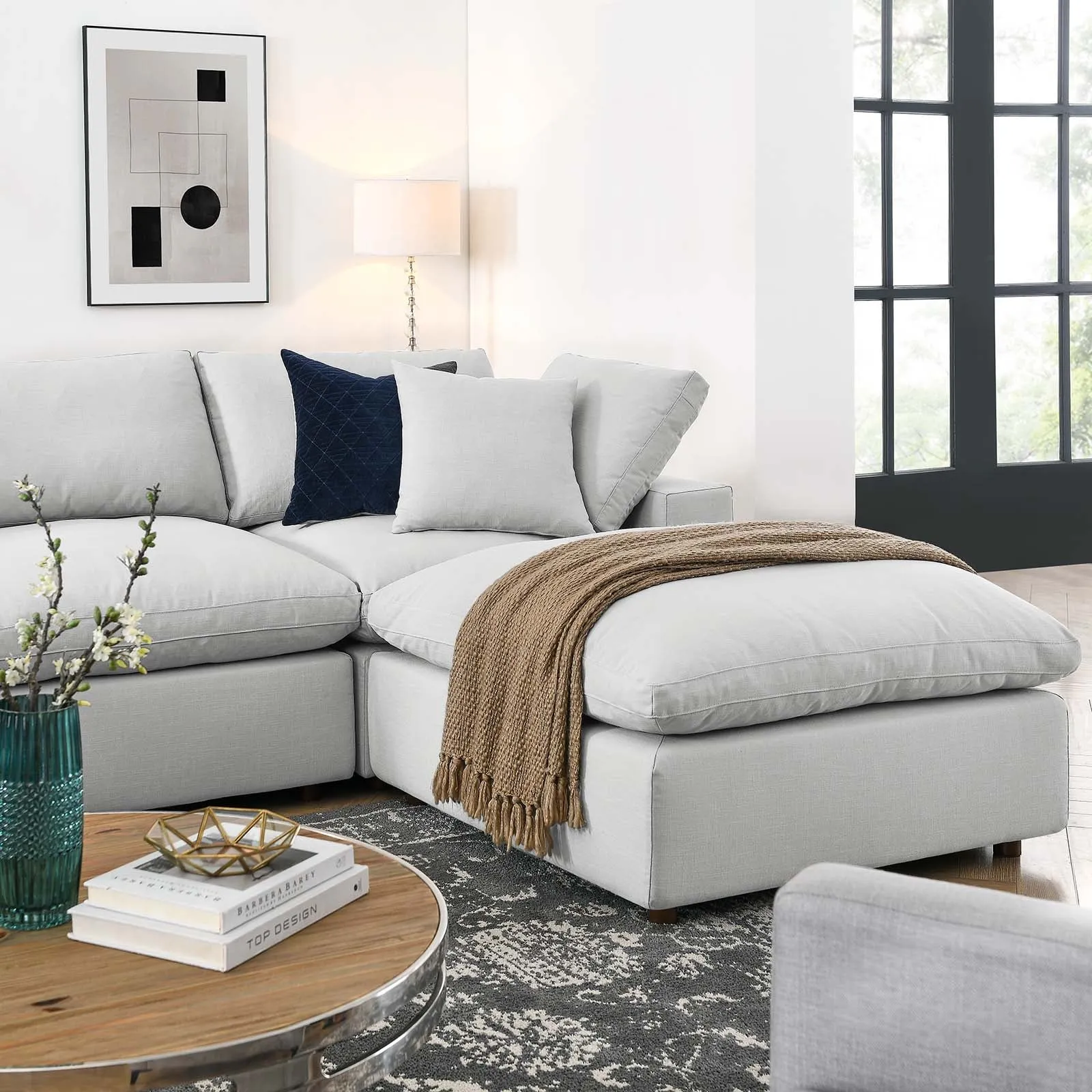 Commix U Shaped Reclining Sectional by Modway