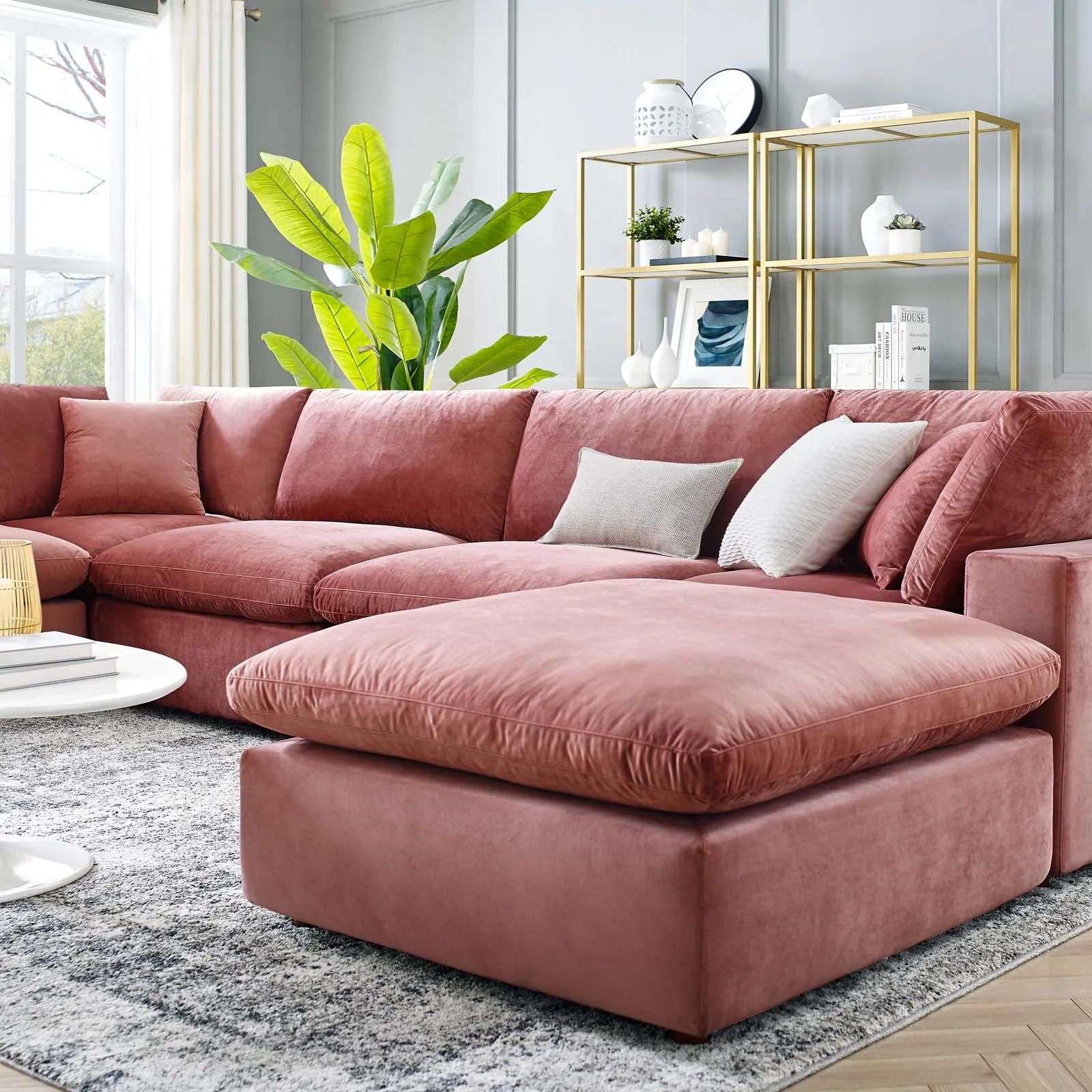 Commix U Shaped Reclining Sectional by Modway