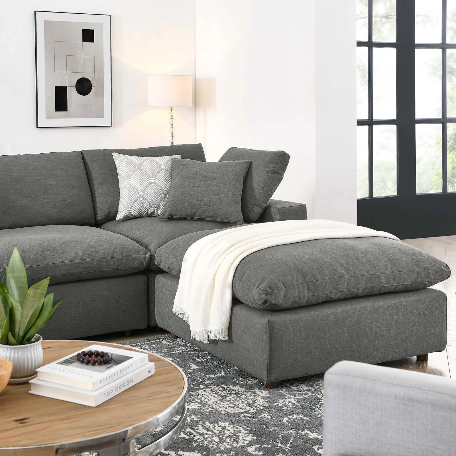 Commix U Shaped Reclining Sectional by Modway