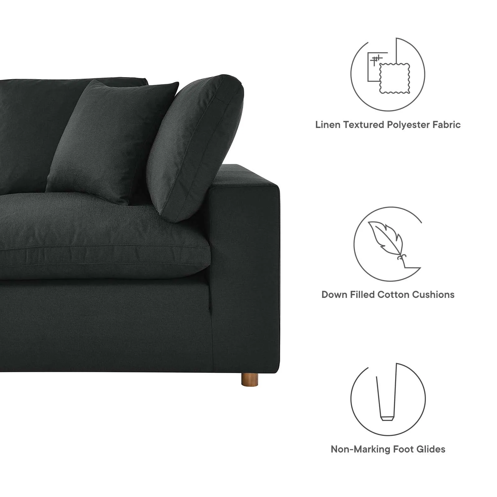 Commix U Shaped Reclining Sectional by Modway