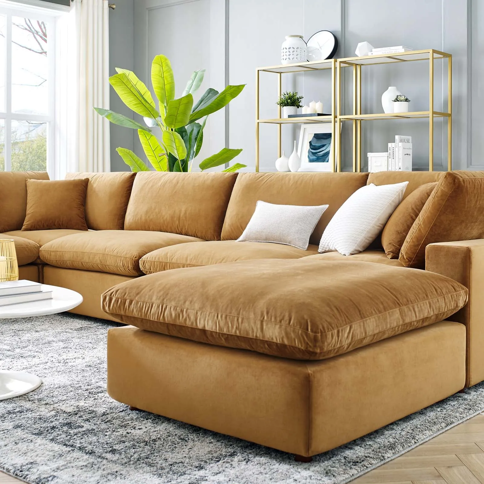 Commix U Shaped Reclining Sectional by Modway