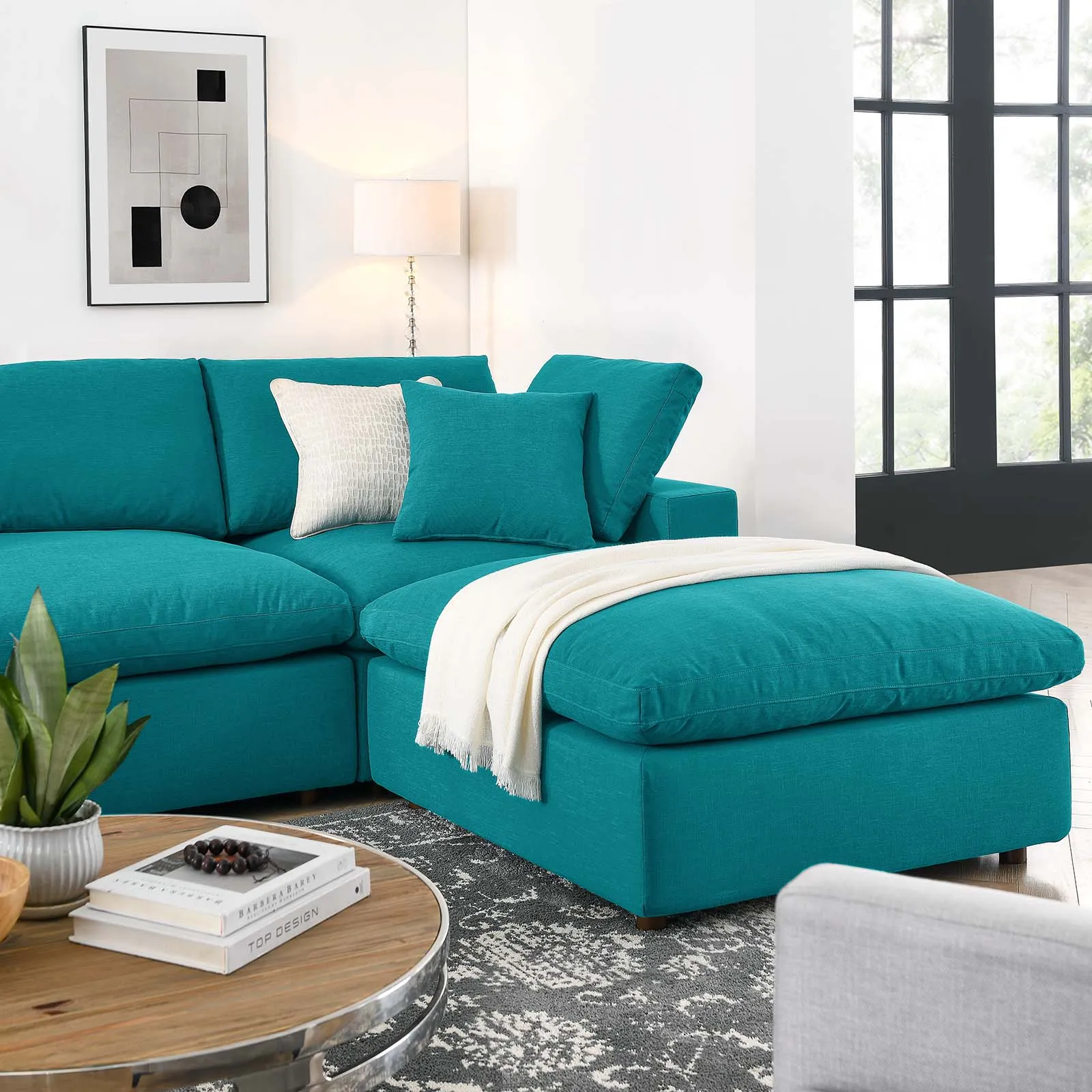 Commix U Shaped Reclining Sectional by Modway