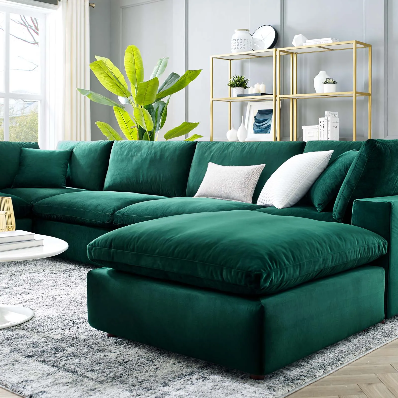 Commix U Shaped Reclining Sectional by Modway